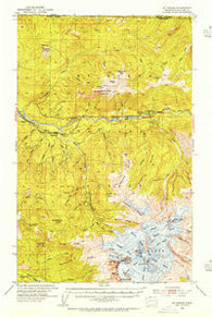 Mt. Baker Washington Historical topographic map, 1:62500 scale, 15 X 15 Minute, Year 1952