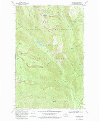 Mt Barney Washington Historical topographic map, 1:24000 scale, 7.5 X 7.5 Minute, Year 1969