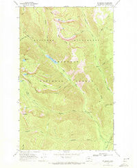 Mt. Barney Washington Historical topographic map, 1:24000 scale, 7.5 X 7.5 Minute, Year 1969
