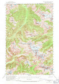 Mt Challenger Washington Historical topographic map, 1:62500 scale, 15 X 15 Minute, Year 1953