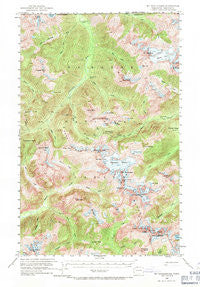 Mt Challenger Washington Historical topographic map, 1:62500 scale, 15 X 15 Minute, Year 1953