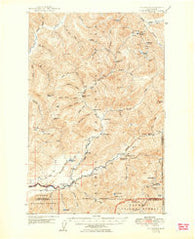 Mt Christie Washington Historical topographic map, 1:62500 scale, 15 X 15 Minute, Year 1950