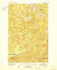Mt Christie Washington Historical topographic map, 1:62500 scale, 15 X 15 Minute, Year 1950