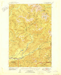 Mt Christie Washington Historical topographic map, 1:62500 scale, 15 X 15 Minute, Year 1950