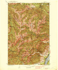 Mt Constance Washington Historical topographic map, 1:125000 scale, 30 X 30 Minute, Year 1938