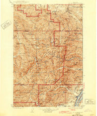 Mt Constance Washington Historical topographic map, 1:125000 scale, 30 X 30 Minute, Year 1938