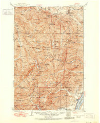 Mt Constance Washington Historical topographic map, 1:125000 scale, 30 X 30 Minute, Year 1938