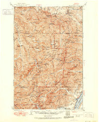 Mt Constance Washington Historical topographic map, 1:125000 scale, 30 X 30 Minute, Year 1938