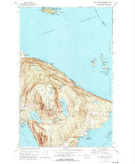 Mt Constitution Washington Historical topographic map, 1:24000 scale, 7.5 X 7.5 Minute, Year 1978