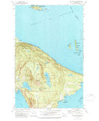 Mt Constitution Washington Historical topographic map, 1:24000 scale, 7.5 X 7.5 Minute, Year 1978