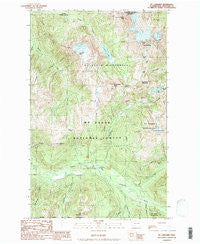 Mt Larrabee Washington Historical topographic map, 1:24000 scale, 7.5 X 7.5 Minute, Year 1989