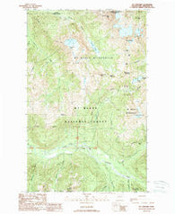 Mt Larrabee Washington Historical topographic map, 1:24000 scale, 7.5 X 7.5 Minute, Year 1989