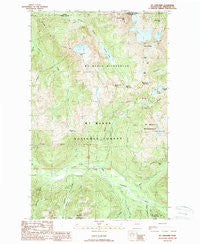Mt Larrabee Washington Historical topographic map, 1:24000 scale, 7.5 X 7.5 Minute, Year 1989