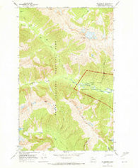 Mt Prophet Washington Historical topographic map, 1:24000 scale, 7.5 X 7.5 Minute, Year 1969