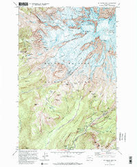 Mt Rainier West Washington Historical topographic map, 1:24000 scale, 7.5 X 7.5 Minute, Year 1971