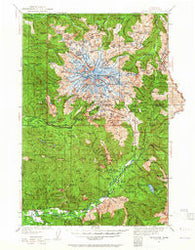 Mt Rainier Washington Historical topographic map, 1:125000 scale, 30 X 30 Minute, Year 1924