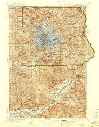 Mt Rainier Washington Historical topographic map, 1:125000 scale, 30 X 30 Minute, Year 1928