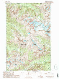 Mt Redoubt Washington Historical topographic map, 1:24000 scale, 7.5 X 7.5 Minute, Year 1989