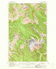 Mt Shuksan Washington Historical topographic map, 1:62500 scale, 15 X 15 Minute, Year 1953