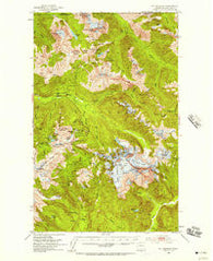 Mt Shuksan Washington Historical topographic map, 1:62500 scale, 15 X 15 Minute, Year 1953