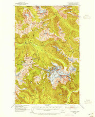 Mt Shuksan Washington Historical topographic map, 1:62500 scale, 15 X 15 Minute, Year 1953