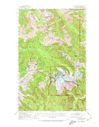 Mt Shuksan Washington Historical topographic map, 1:62500 scale, 15 X 15 Minute, Year 1953
