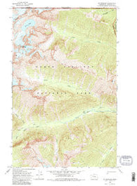 Mt Spickard Washington Historical topographic map, 1:24000 scale, 7.5 X 7.5 Minute, Year 1969