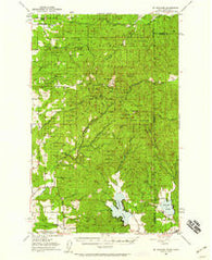 Mt Spokane Washington Historical topographic map, 1:62500 scale, 15 X 15 Minute, Year 1950