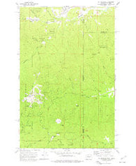 Mt Spokane Washington Historical topographic map, 1:24000 scale, 7.5 X 7.5 Minute, Year 1973