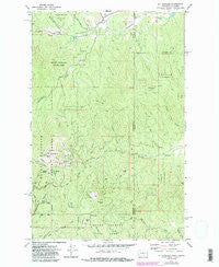 Mt Spokane Washington Historical topographic map, 1:24000 scale, 7.5 X 7.5 Minute, Year 1973