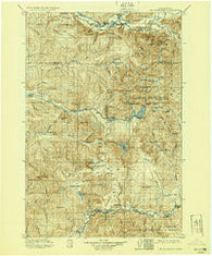 Mt St Helens Washington Historical topographic map, 1:125000 scale, 30 X 30 Minute, Year 1919