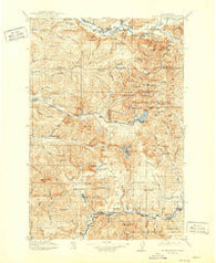 Mt St. Helens Washington Historical topographic map, 1:125000 scale, 30 X 30 Minute, Year 1919