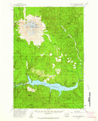 Mt St. Helens Washington Historical topographic map, 1:62500 scale, 15 X 15 Minute, Year 1958