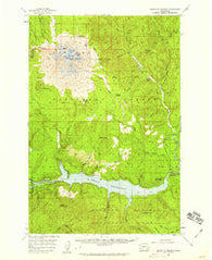 Mt St. Helens Washington Historical topographic map, 1:62500 scale, 15 X 15 Minute, Year 1958