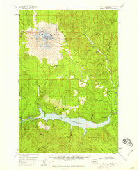 Mt St. Helens Washington Historical topographic map, 1:62500 scale, 15 X 15 Minute, Year 1958