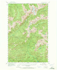 Mt. Steel Washington Historical topographic map, 1:62500 scale, 15 X 15 Minute, Year 1947
