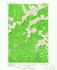 Mt. Steel Washington Historical topographic map, 1:62500 scale, 15 X 15 Minute, Year 1947
