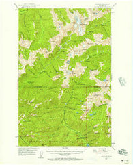 Mt. Steel Washington Historical topographic map, 1:62500 scale, 15 X 15 Minute, Year 1947