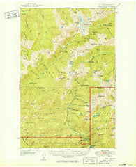 Mt. Steel Washington Historical topographic map, 1:62500 scale, 15 X 15 Minute, Year 1950