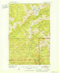 Mt. Steel Washington Historical topographic map, 1:62500 scale, 15 X 15 Minute, Year 1950