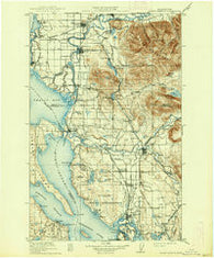 Mt Vernon Washington Historical topographic map, 1:125000 scale, 30 X 30 Minute, Year 1911