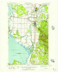 Mt Vernon Washington Historical topographic map, 1:62500 scale, 15 X 15 Minute, Year 1940