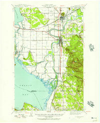 Mt Vernon Washington Historical topographic map, 1:62500 scale, 15 X 15 Minute, Year 1940