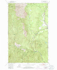 Mt. Walker Washington Historical topographic map, 1:24000 scale, 7.5 X 7.5 Minute, Year 1953