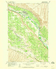 Naches Washington Historical topographic map, 1:24000 scale, 7.5 X 7.5 Minute, Year 1958