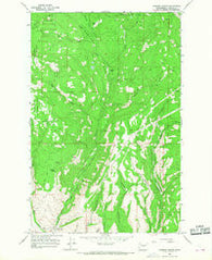 Naneum Canyon Washington Historical topographic map, 1:24000 scale, 7.5 X 7.5 Minute, Year 1966