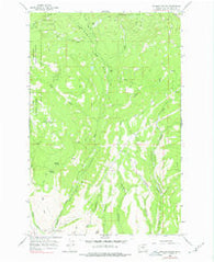 Naneum Canyon Washington Historical topographic map, 1:24000 scale, 7.5 X 7.5 Minute, Year 1966