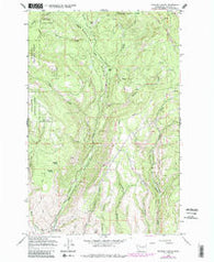 Naneum Canyon Washington Historical topographic map, 1:24000 scale, 7.5 X 7.5 Minute, Year 1966