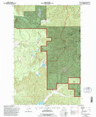 Nelson Peak Washington Historical topographic map, 1:24000 scale, 7.5 X 7.5 Minute, Year 1992