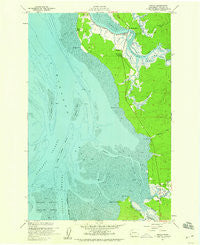 Nemah Washington Historical topographic map, 1:24000 scale, 7.5 X 7.5 Minute, Year 1957